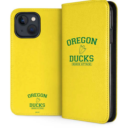 University of Oregon Ducks Quack Attack iPhone 15 Plus Folio Case