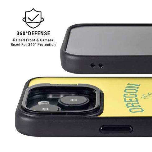 University of Oregon Ducks Quack Attack iPhone 15 Plus Kickstand Case