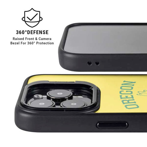 University of Oregon Ducks Quack Attack iPhone 15 Pro Max Kickstand Case