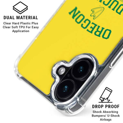 University of Oregon Ducks Quack Attack iPhone 16 Clear Case