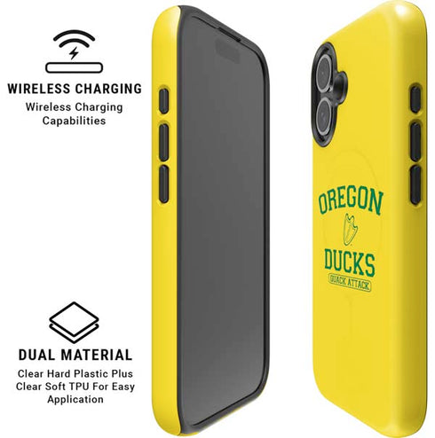 University of Oregon Ducks Quack Attack iPhone 16 Plus Magsafe Impact Case