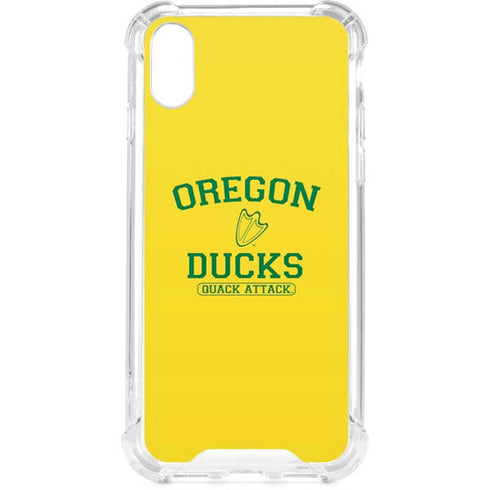 University of Oregon Ducks Quack Attack iPhone XS Clear Case