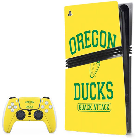 University of Oregon Ducks Quack Attack PS5 Pro Bundle Skin