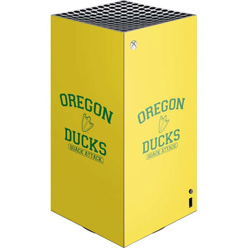 University of Oregon Ducks Quack Attack XBox Series X Digital Edition Console Skin