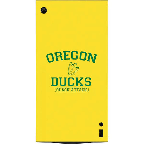 University of Oregon Ducks Quack Attack XBox Series X Digital Edition Console Skin