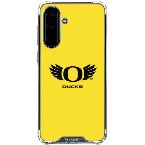 University of Oregon Ducks Yellow Galaxy A36 5G Clear Case