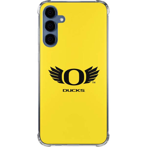 University of Oregon Ducks Yellow Galaxy A55 5G Clear Case