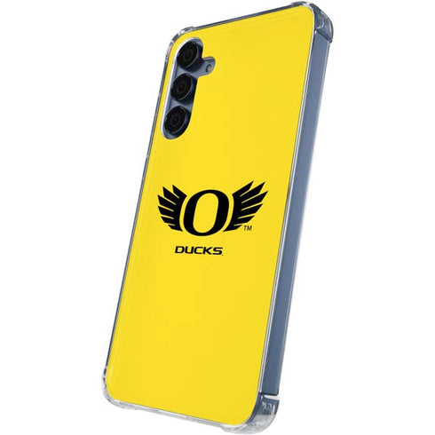 University of Oregon Ducks Yellow Galaxy A55 5G Clear Case