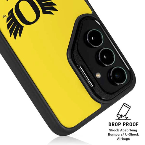 University of Oregon Ducks Yellow Galaxy S25 Kickstand Case