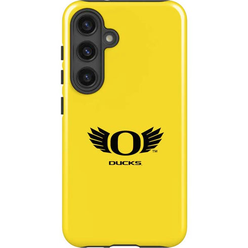University of Oregon Ducks Yellow Galaxy S25 Plus Impact Case