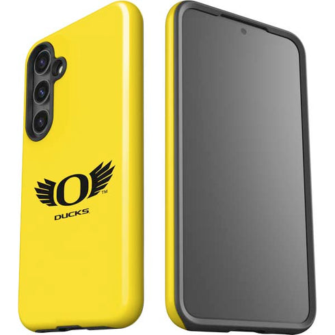 University of Oregon Ducks Yellow Galaxy S25 Plus Impact Case