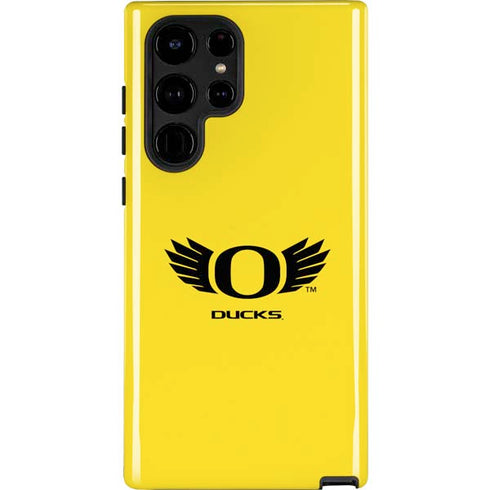 University of Oregon Ducks Yellow Galaxy S25 Ultra Impact Case