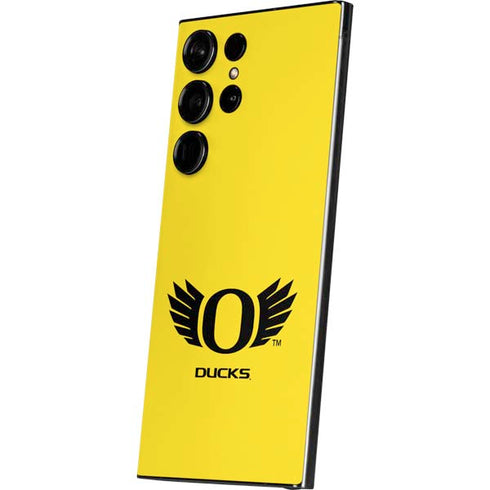 University of Oregon Ducks Yellow Galaxy S25 Ultra Skin