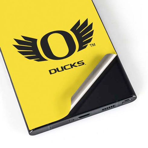 University of Oregon Ducks Yellow Galaxy S24 Ultra Skin