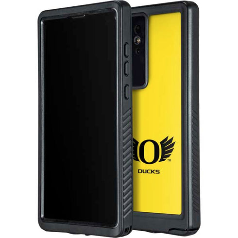 University of Oregon Ducks Yellow Galaxy S24 Ultra Waterproof Case