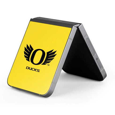University of Oregon Ducks Yellow Galaxy Z Flip6 Skin