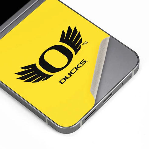 University of Oregon Ducks Yellow Galaxy Z Flip6 Skin