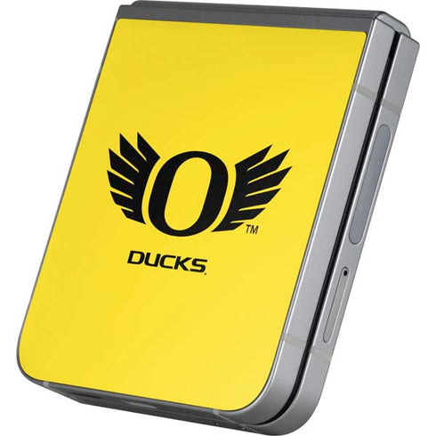 University of Oregon Ducks Yellow Galaxy Z Flip6 Skin