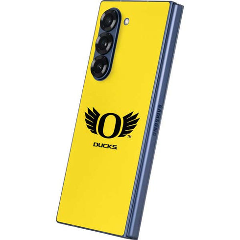 University of Oregon Ducks Yellow Galaxy Z Fold6 Skin