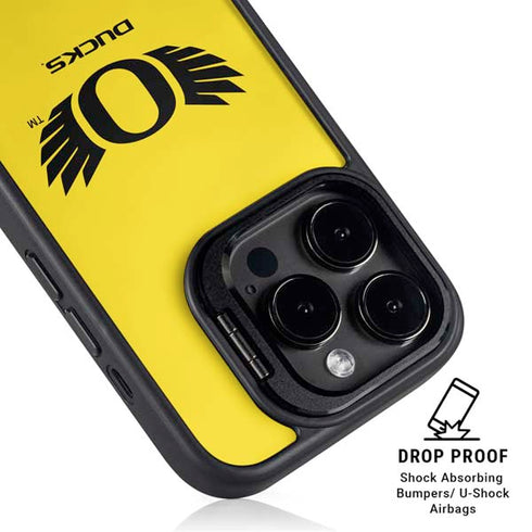 University of Oregon Ducks Yellow iPhone 13 Pro Kickstand Case