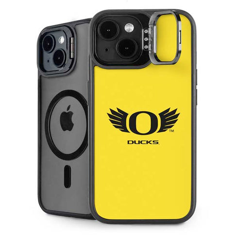 University of Oregon Ducks Yellow iPhone 14 Plus Kickstand Case