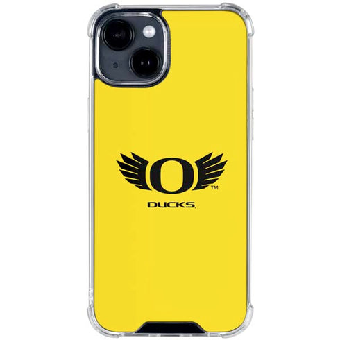 University of Oregon Ducks Yellow iPhone 15 Clear Case