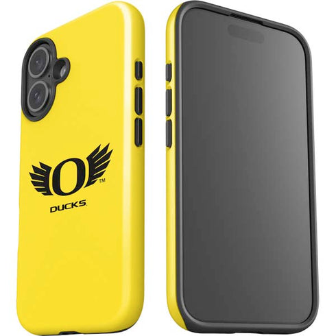 University of Oregon Ducks Yellow iPhone 16 Plus Impact Case