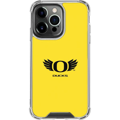 University of Oregon Ducks Yellow iPhone 16 Pro Clear Case