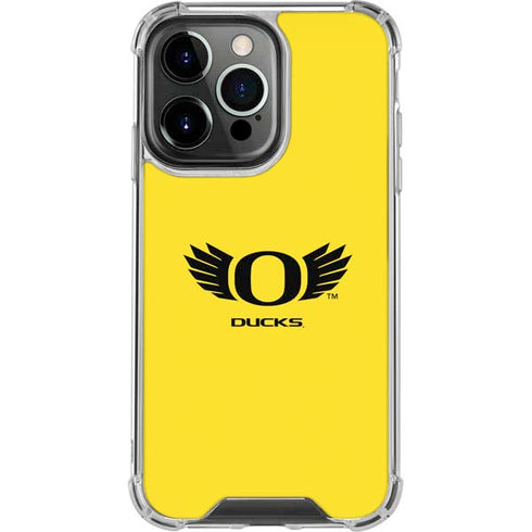 University of Oregon Ducks Yellow iPhone 16 Pro Max Clear Case