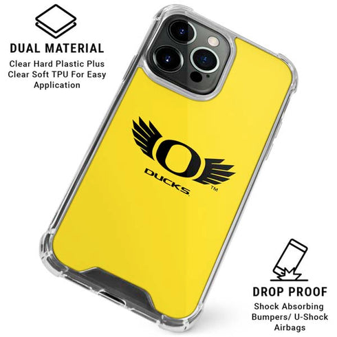 University of Oregon Ducks Yellow iPhone 16 Pro Max Clear Case