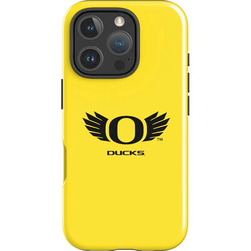 University of Oregon Ducks Yellow iPhone 16 Pro Max Impact Case