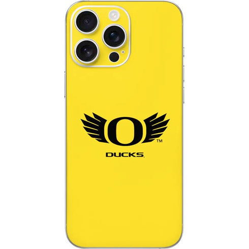 University of Oregon Ducks Yellow iPhone 16 Pro Max Skin