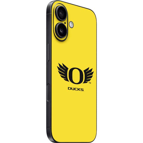 University of Oregon Ducks Yellow iPhone 16 Skin