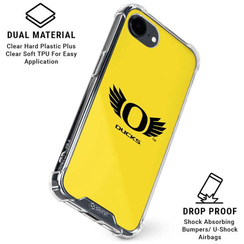 University of Oregon Ducks Yellow iPhone 16e Clear Case
