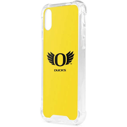 University of Oregon Ducks Yellow iPhone XS Clear Case