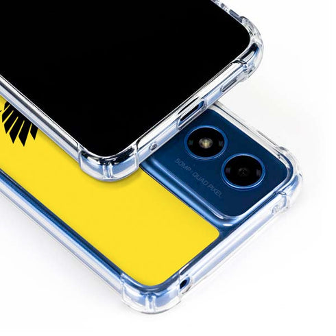 University of Oregon Ducks Yellow Moto G 5G (2024) Clear Case