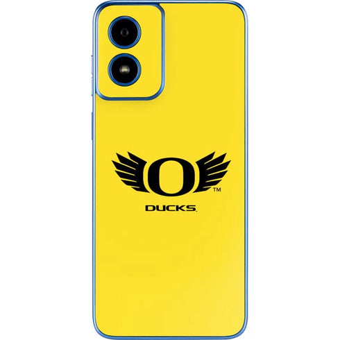 University of Oregon Ducks Yellow Moto G Play 4G (2024) Skin