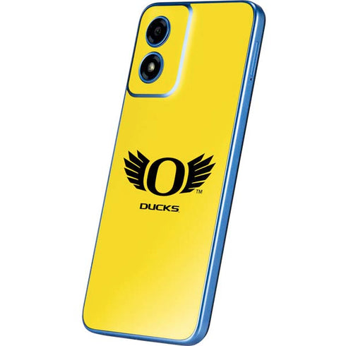University of Oregon Ducks Yellow Moto G Play 4G (2024) Skin