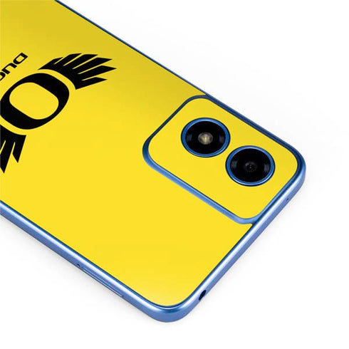 University of Oregon Ducks Yellow Moto G Play 4G (2024) Skin