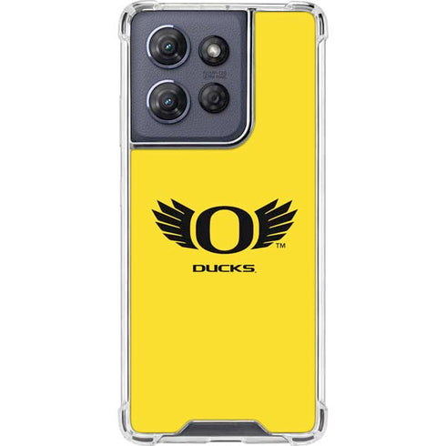 University of Oregon Ducks Yellow Moto G Play 5G (2025) Clear Case