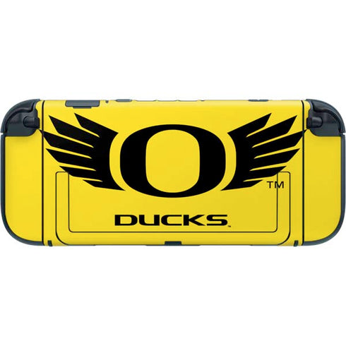 University of Oregon Ducks Yellow Nintendo Switch 2 (2025) with Joy-Con Skin