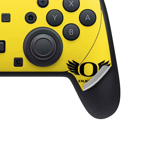 University of Oregon Ducks Yellow Nintendo Switch 2 (2025) Pro Controller Skin