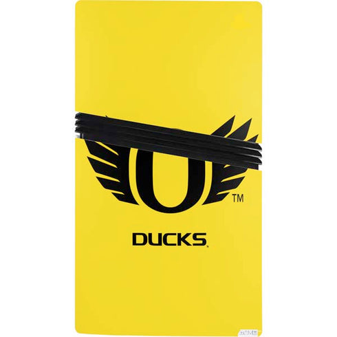 University of Oregon Ducks Yellow PS5 Pro Console Skin