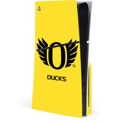 University of Oregon Ducks Yellow PlayStation PS5 Skins
