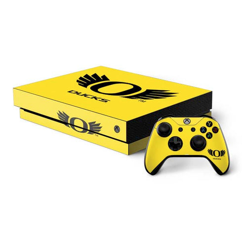 University of Oregon Ducks Yellow Xbox One Skins