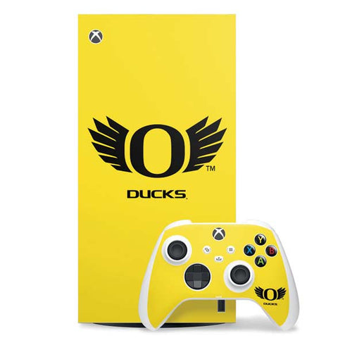 University of Oregon Ducks Yellow Xbox Series X Skins