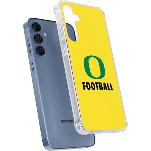 University of Oregon Football Galaxy A35 5G Clear Case