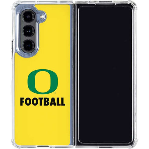 University of Oregon Football Galaxy Z Fold5 5G Clear Case