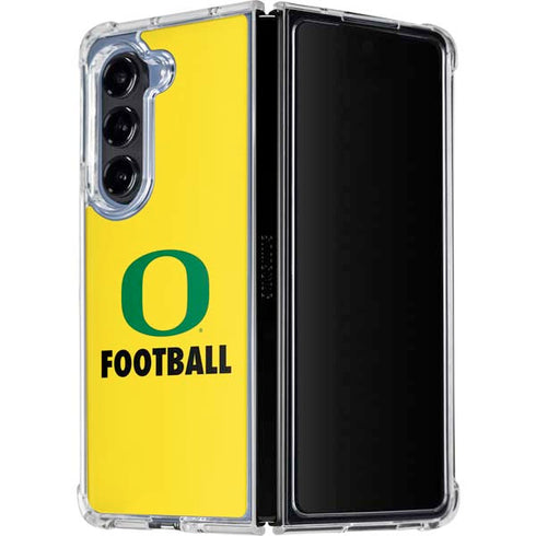University of Oregon Football Galaxy Z Fold5 5G Clear Case