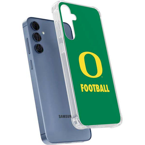 University of Oregon Football Green Galaxy A35 5G Clear Case
